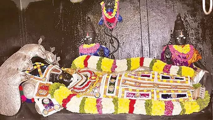 శివలింగం పైన శ్రీనివాసుడు.. ఎక్కడంటే