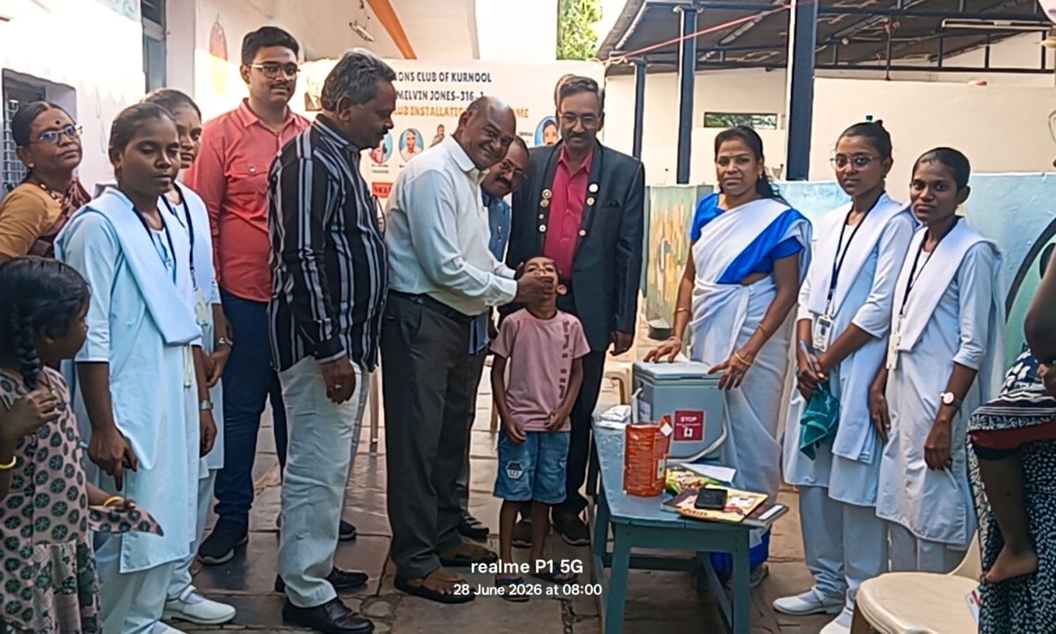 పల్స్ పోలియోలో ప్రభుత్వ జూనియర్ కళాశాల విద్యార్థుల సేవలు