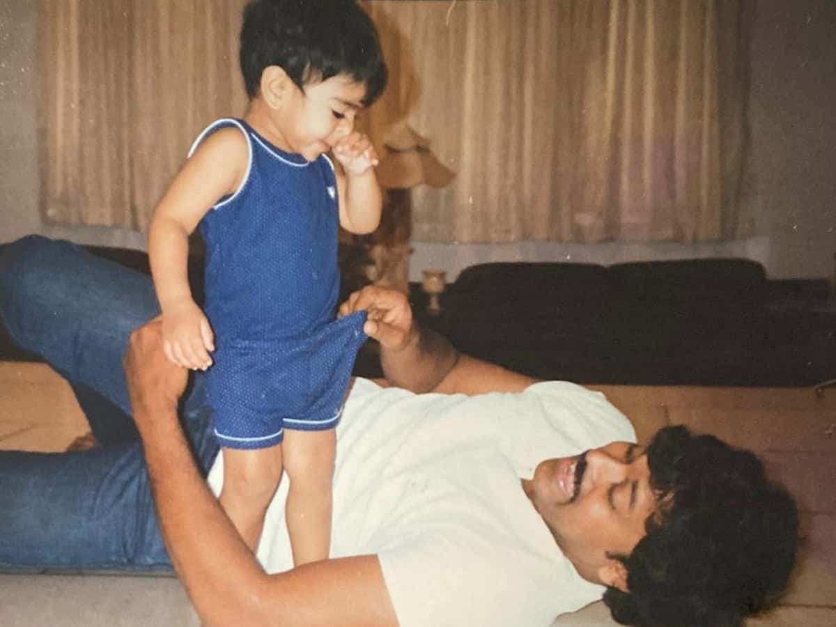 Chiru Posts Unseen Throwback Pics On Charans Birthday Eve