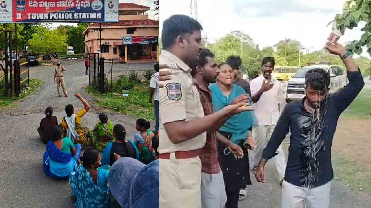 నాగరాజు హత్య కేసులో ఉద్రిక్తత.. డీఎస్పీ ప్రెస్ మీట్ పై గ్రామస్తుల ఆగ్రహం
