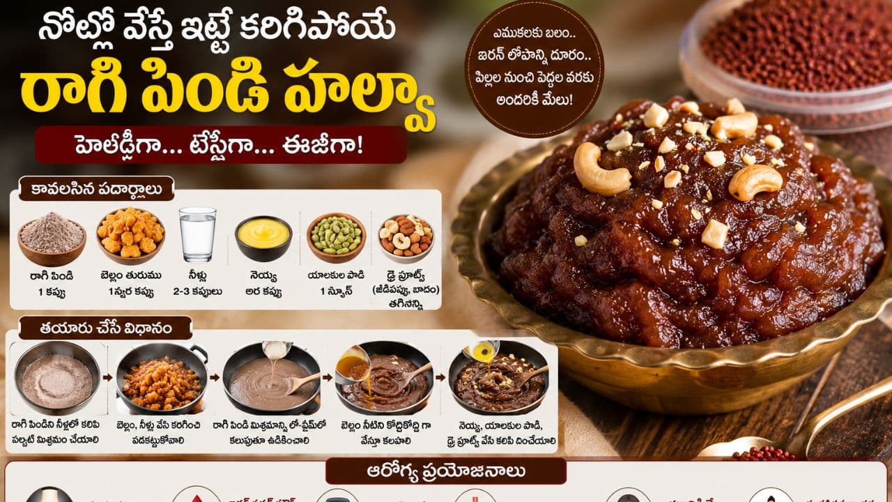 ముప్పై దాటిన మహిళల హెల్త్ కోసం బెస్ట్ స్వీట్.. రాగి పిండితో నోరూరించే హెల్దీ హల్వా