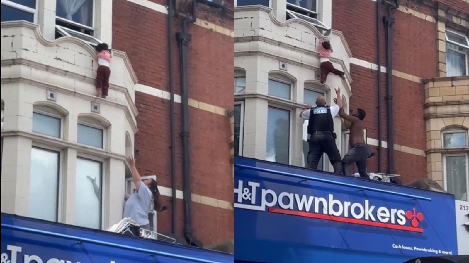 Indian Man's Cricket Skills Aid Dramatic Rescue of Toddler Dangling from London Window