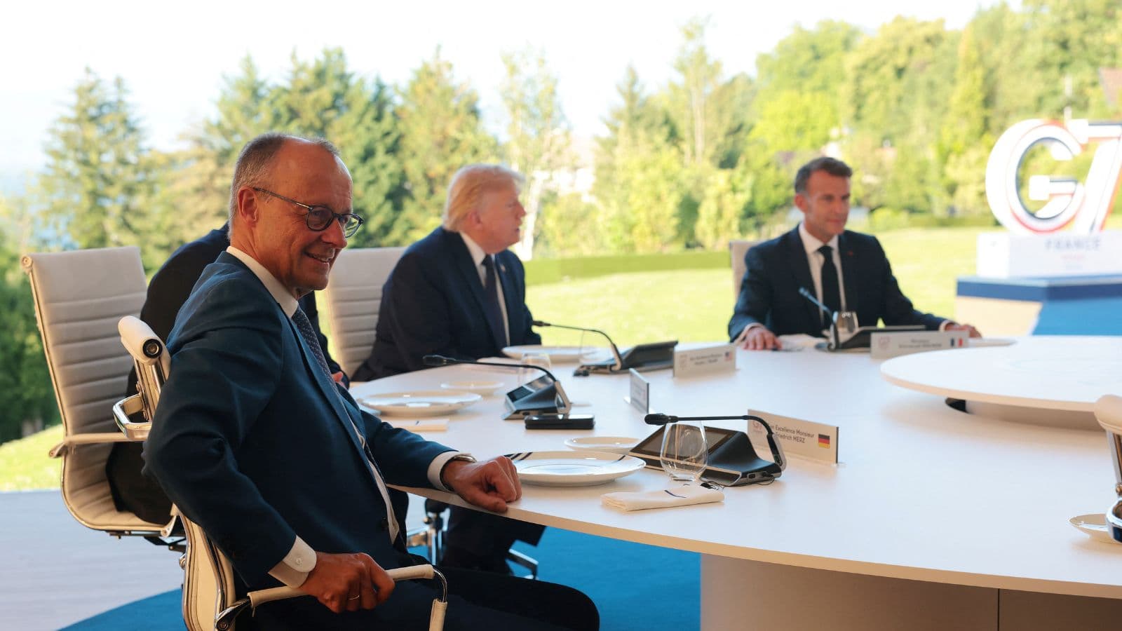 G7 Evian Summit Day 1 Trump Zelenskyy Ukraine Iran Ceasefire Modi Macron Hormuz