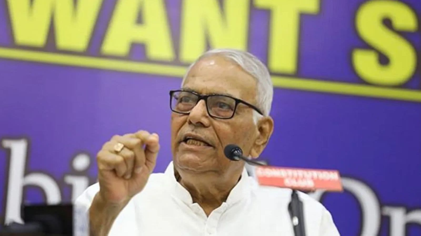 Yashwant Sinha India Economic Growth Data Remarks