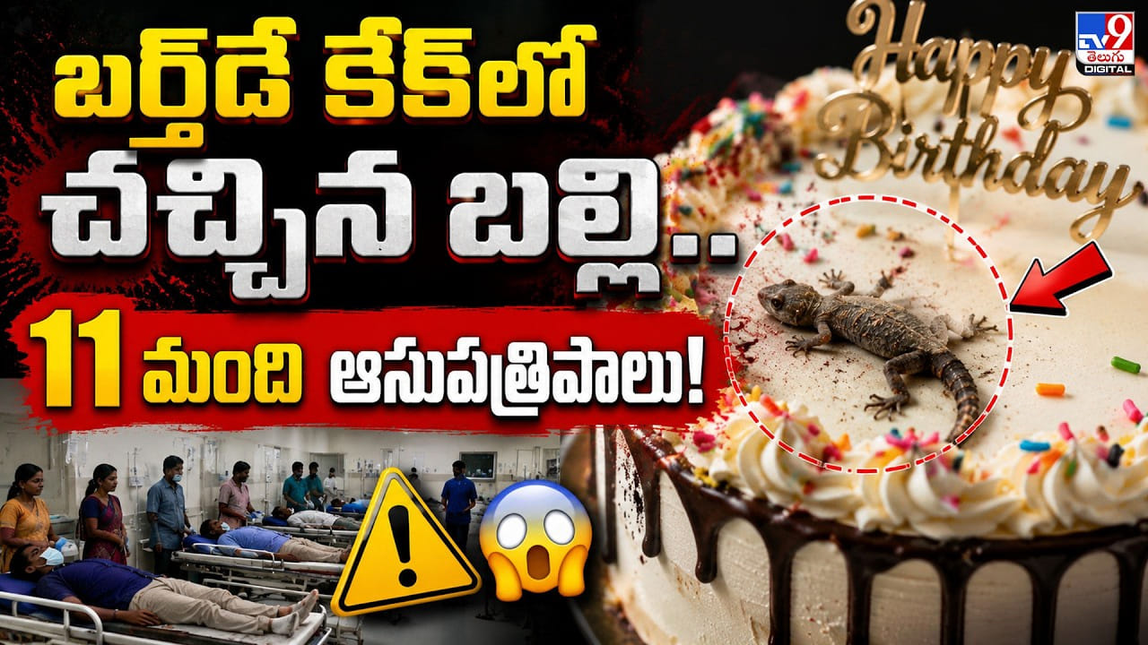 బర్త్ డే కేక్ లో చచ్చిన బల్లి.. 11 మంది ఆసుపత్రిపాలు