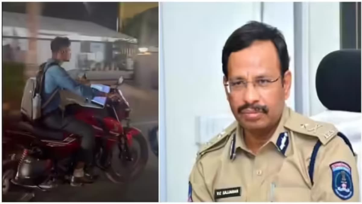 వర్క్ ఫ్రమ్ బైక్.. వారికి సీపీ సజ్జనార్ సాలిడ్ వార్నింగ్