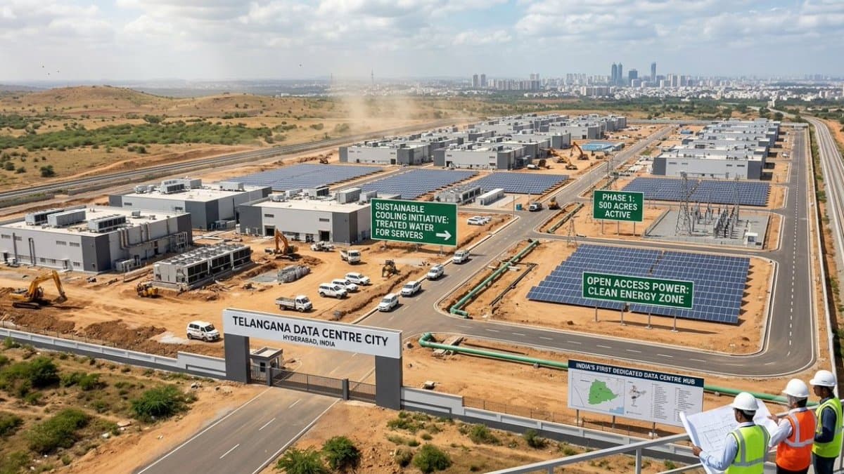 ఎకరాల్లో దేశంలోనే తొలి డేటా సెంటర్ సిటీ