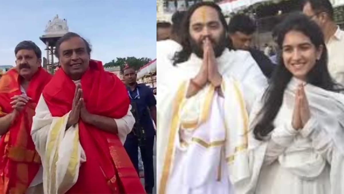 ఫ్యామిలీతో పాటు తిరుమల శ్రీవారిని దర్శించుకున్న ముకేశ్ అంబానీ
