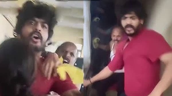 డెలివరీ బాయ్ పై 'రాజు వెడ్స్ రాంబాయి' హీరో దాడికి యత్నం.. వీడియో వైరల్