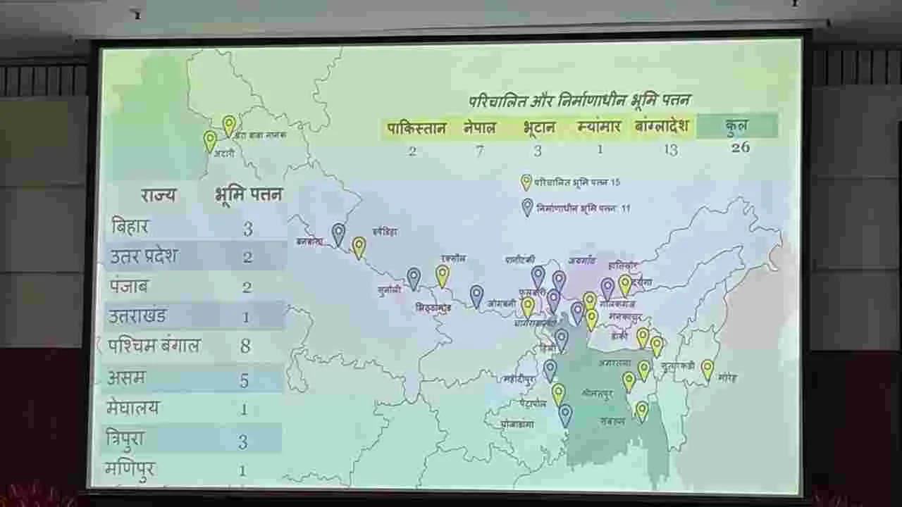 దేశంలో కొత్తగా 74 ల్యాండ్ పోర్టులు