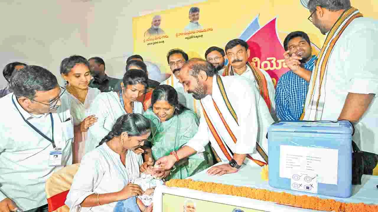 పల్స్ పోలియో 91.95 శాతం