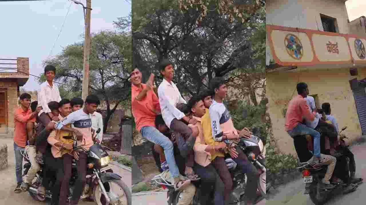 ట్రాఫిక్ రూల్స్ కు తూట్లు.. వీడియో వైరల్