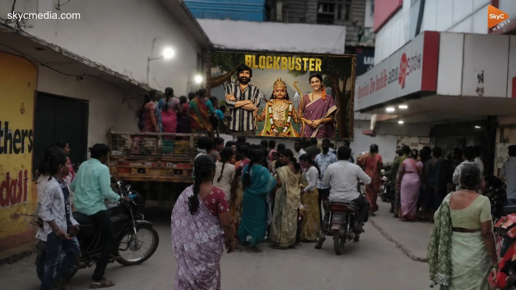 థియేటర్లకిట్రాక్టర్లో ఇరుముడిక్రేజ్ నెక్స్ట్ లెవెల్..!