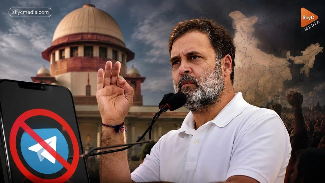 టెలిగ్రామ్ బ్యాన్ పై రాహుల్ గాంధీ షాకింగ్ కౌంటర్