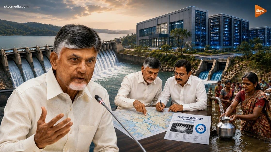 డేటా సెంటర్లకు 3.5 టీఎంసీలే అంటూ సీఎం చంద్రబాబు అప్ డేట్
