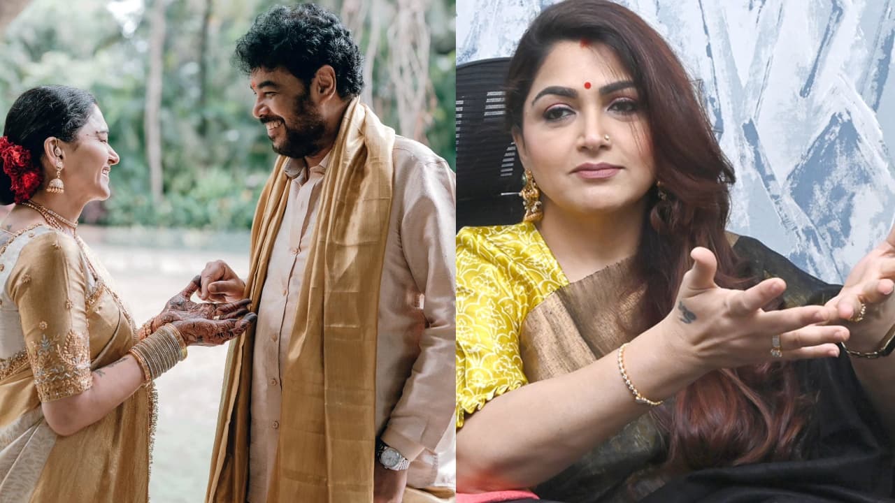 భర్తతో క్యూట్ ఫోటో.. నెటిజన్స్ విమర్శలు.. స్ట్రాంగ్ కౌంటర్ ఇచ్చిన కుష్బూ