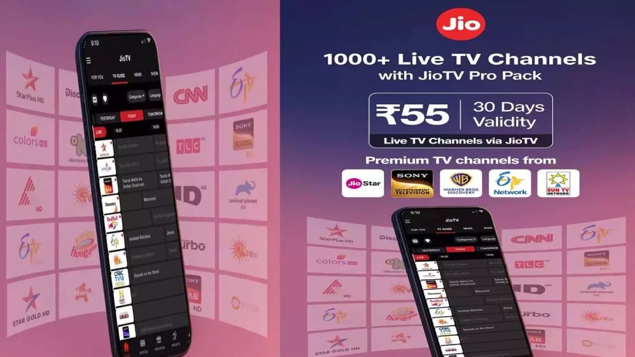 జియో మరో సంచలనం.. రూ.55కే 1,000కుపైగా లైవ్ టీవీ ఛానెల్స్.. ఫుల్ ఎంటర్ టైన్ మెంట్