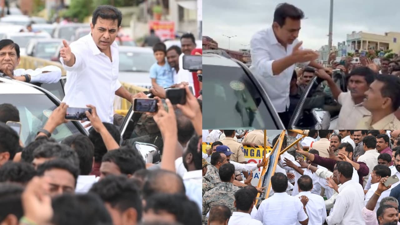 కేటీఆర్ కన్నేపల్లి పంప్ హౌస్ పర్యటన ఉద్రిక్తం.. జనగామ వద్ద బీఆర్ఎస్ నేతల్ని అడ్డుకున్న పోలీసులు