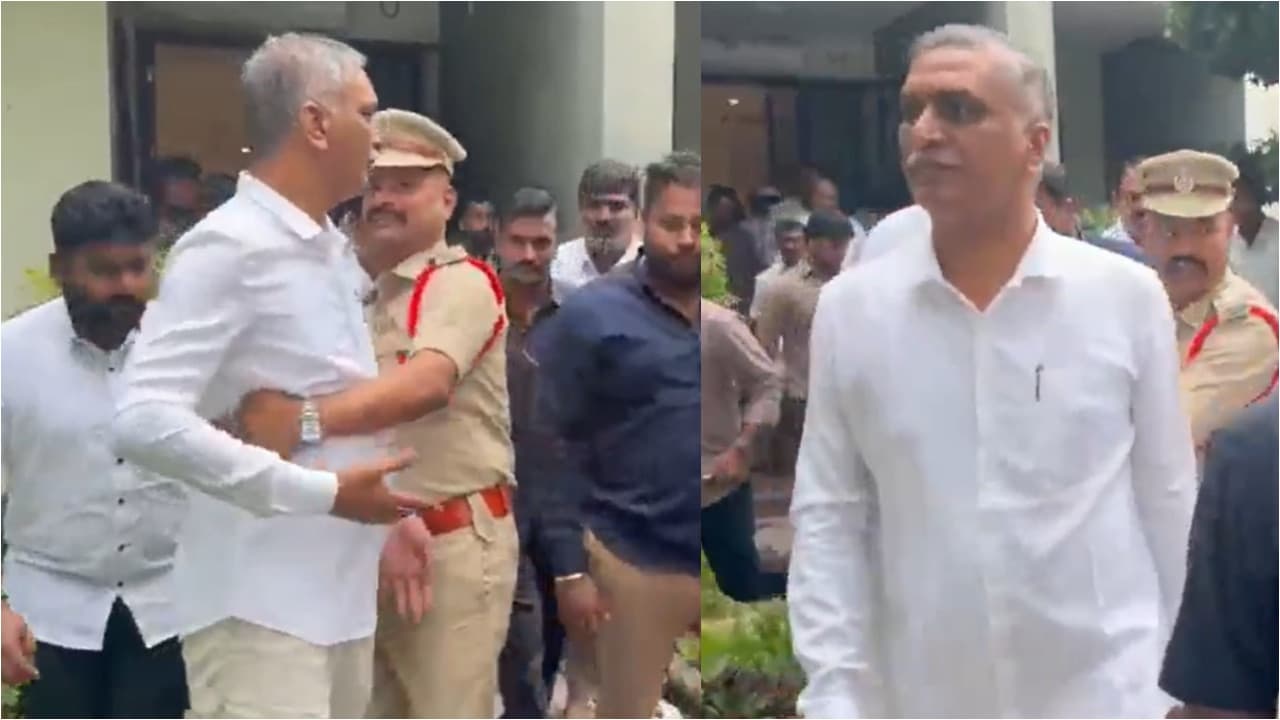 మాజీ మంత్రి హరీష్ రావు హౌస్ అరెస్ట్.. కోకాపేట్ వద్ద హైటెన్షన్.. భారీగా చేరుకున్న పోలీసులు