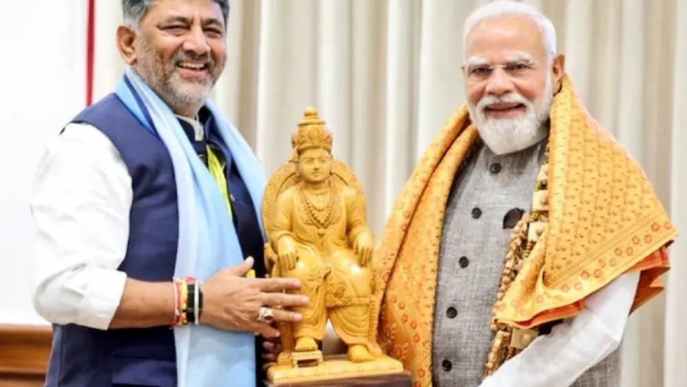 సీఎం అయ్యాక తొలిసారి ప్రధాని మోదీతో డీకే శివకుమార్ భేటీ