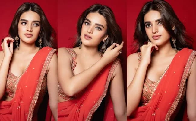 Hot Miss Agarwal Stuns In Red Elegance