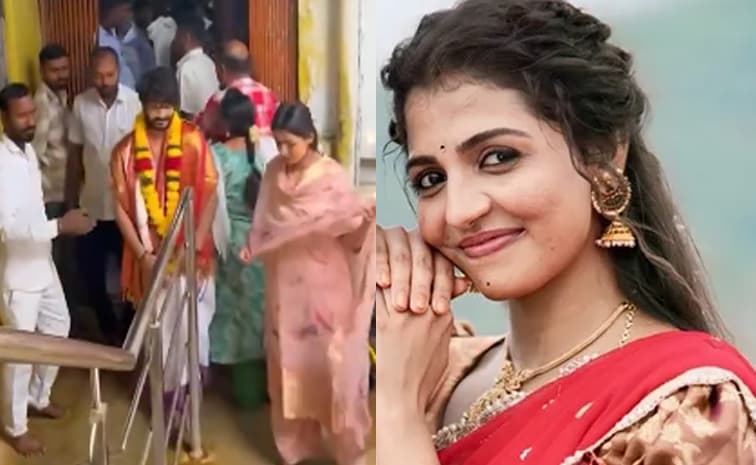 యంగ్ హీరోతో కలిసి గుడిలో నాగదుర్గ పూజలు.. ప్రేమలో ఉన్నారా
