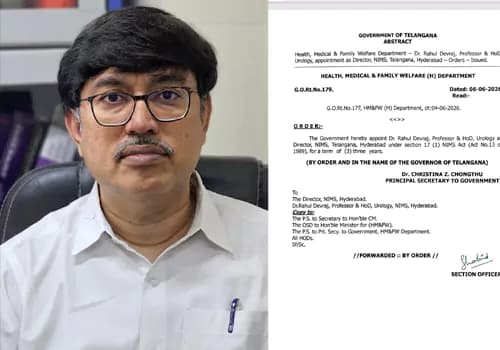 నిమ్స్ కొత్త సారథిగా డాక్టర్ రాహుల్ దేవరాజ్