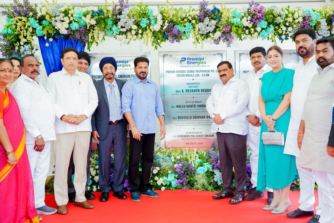 సీతారాంపూర్ లో సోలార్ మాడ్యూల్ తయారీ యూనిట్ ను ప్రారంభించిన సీఎం రేవంత్ రెడ్డి