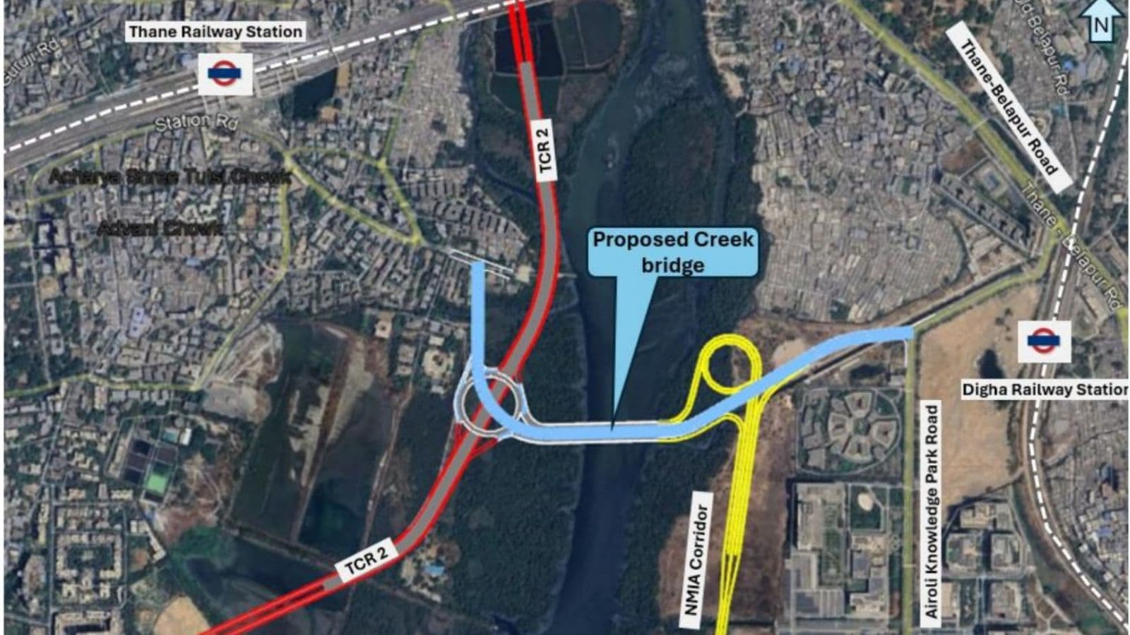Thane Navi Mumbai Commute Boost New Creek Bridge