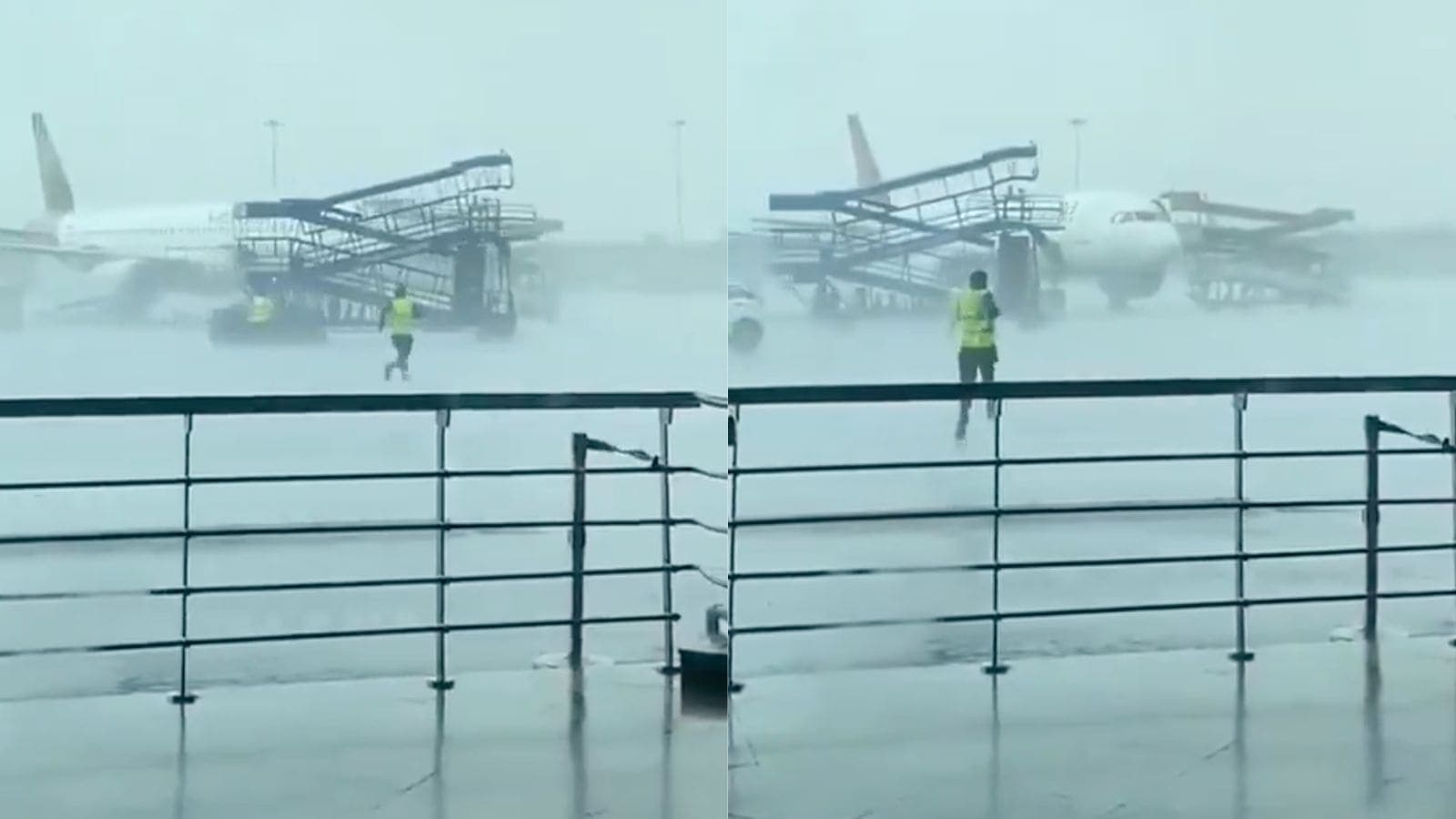 Strong Winds Send Ground Equipment Crashing Into Planes At Delhi Airport Watch