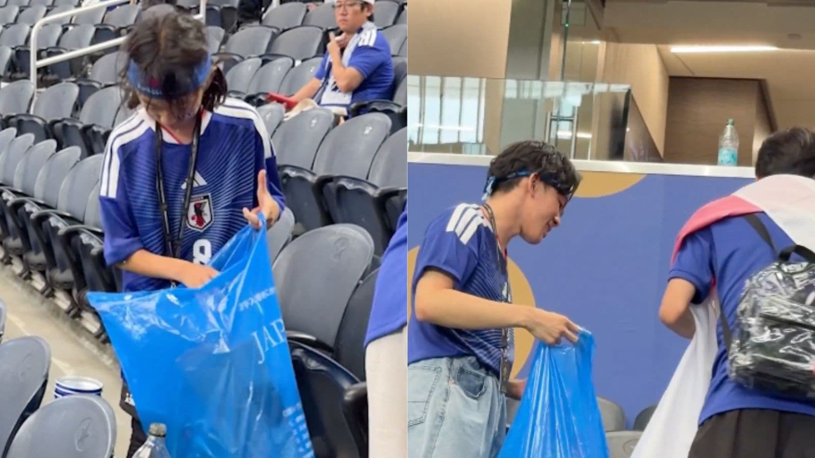 Japan Fans Clean Dallas Stadium Fifa World Cup