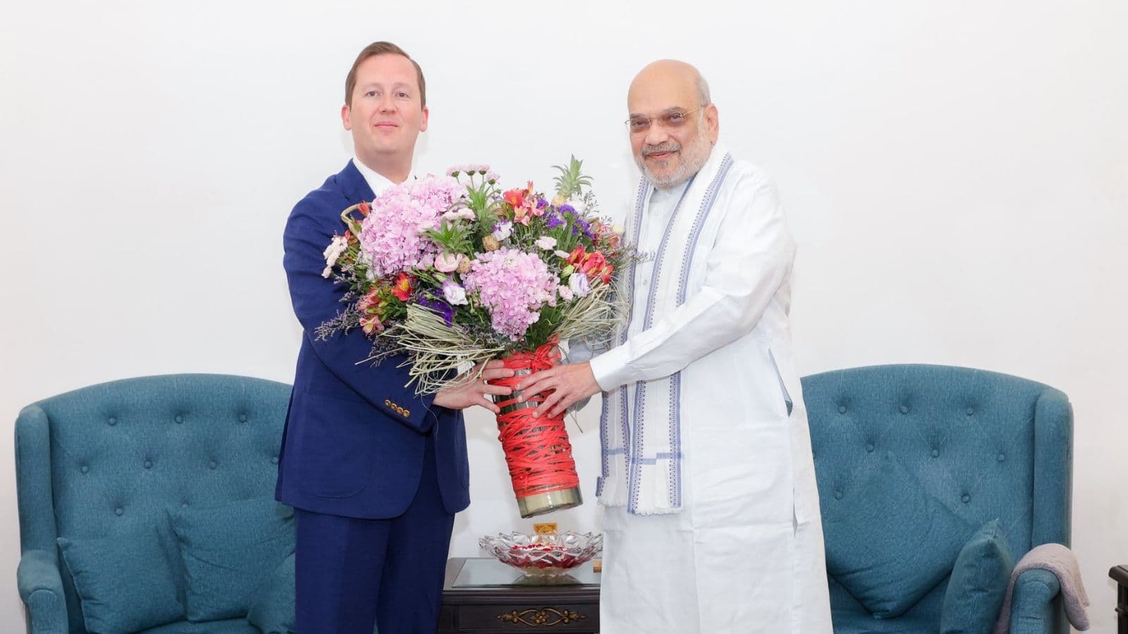 Counter Terrorism Narcotics Control Border Security Discussed As Amit Shah Meets Us Envoy Gor