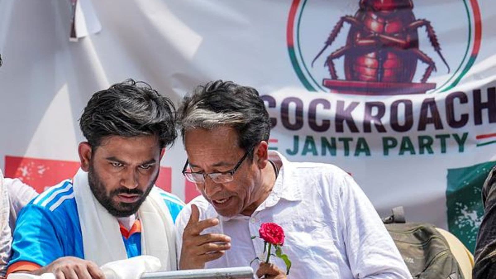 Cockroach Janta Party Abhijeet Dipke Sppu Pune Protest Neet Ug Sonam Wangchuk