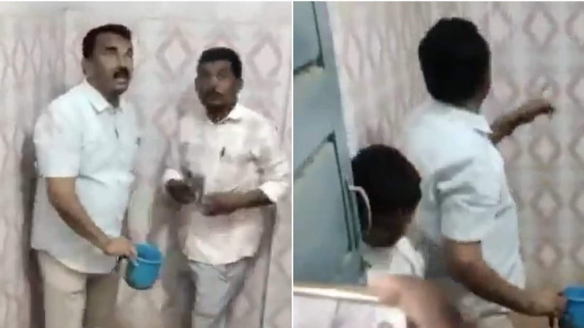 టాయిలెట్లు క్లీన్ చేసిన తెలంగాణ మంత్రి
