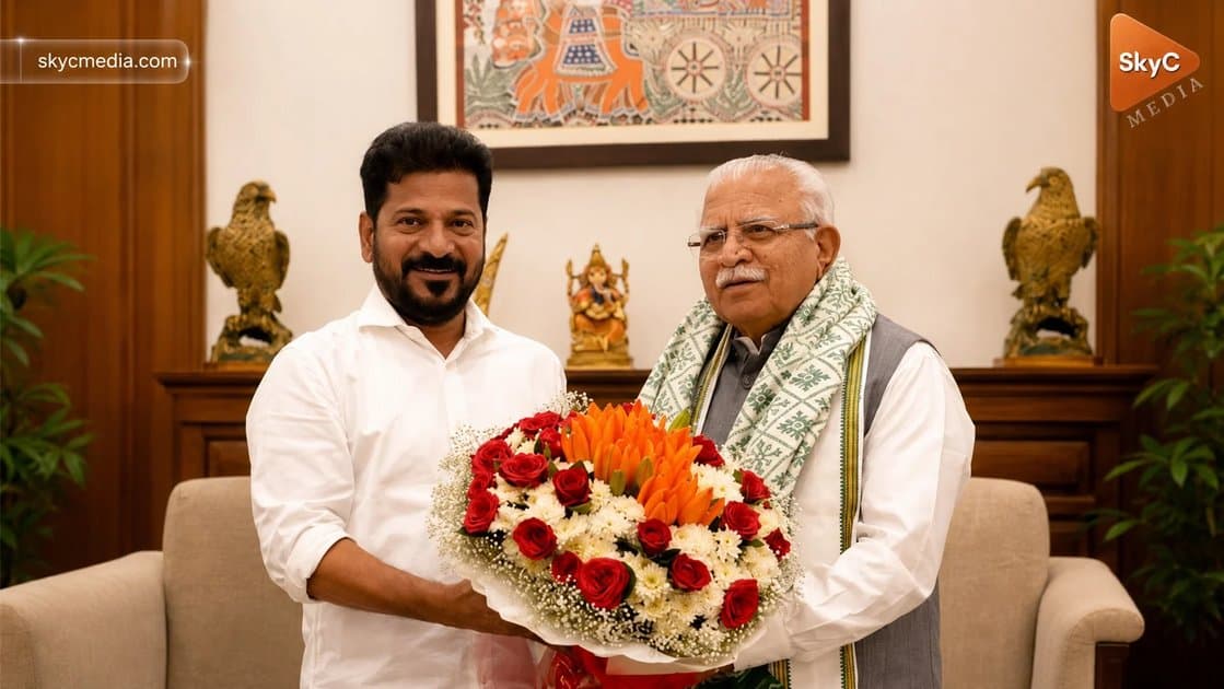 కేంద్ర మంత్రి ఖట్టర్ తో రేవంత్ రెడ్డి భేటీ.. మెట్రోపై క్లారిటీ