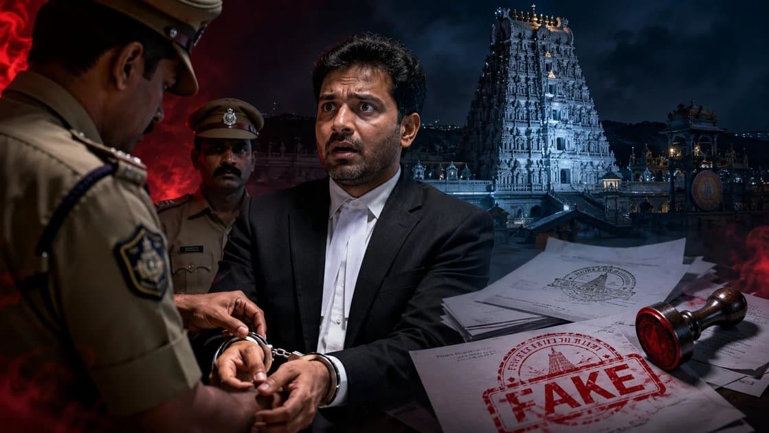 మూడు కోట్ల టీటీడీ ఉద్యోగాల స్కామ్.. లాయర్ అరెస్ట్