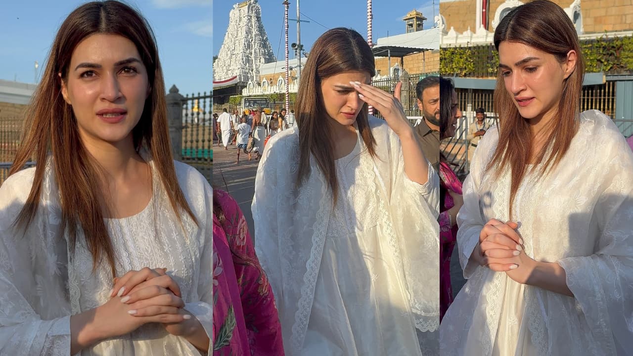 తిరుమల శ్రీవారిని దర్శించుకున్న ఆదిపురుష్ హీరోయిన్.. కృతి సనన్ డివోషనల్ ఫొటోస్ వైరల్