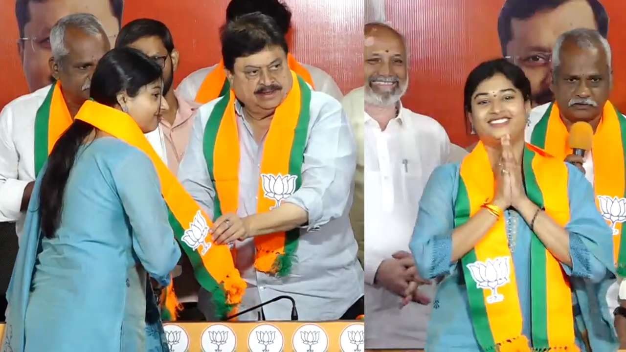 బీజేపీ తీర్థం పుచ్చుకున్న కొరియోగ్రాఫర్ శ్రష్టి వర్మ