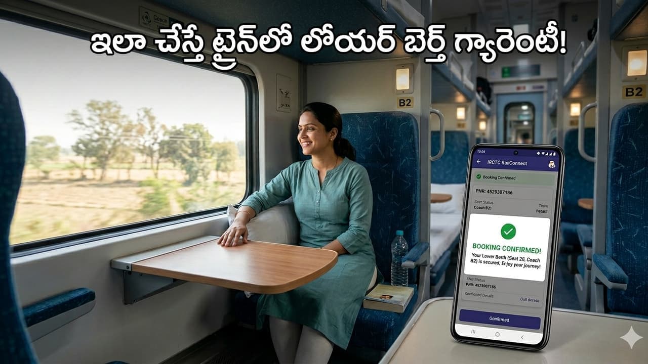ట్రైన్ లో లోయర్ బెర్త్ కావాలా? కన్ఫర్మ్ గా సీటు పొందేందుకు ఐఆర్ సీటీసీ సూపర్ అప్ డేట్