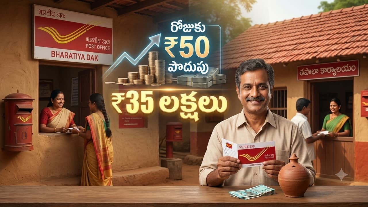 రోజుకు రూ.50 పెడితే రూ.35 లక్షలు ఇచ్చే పోస్టాఫీస్ స్కీమ్ ఇదే