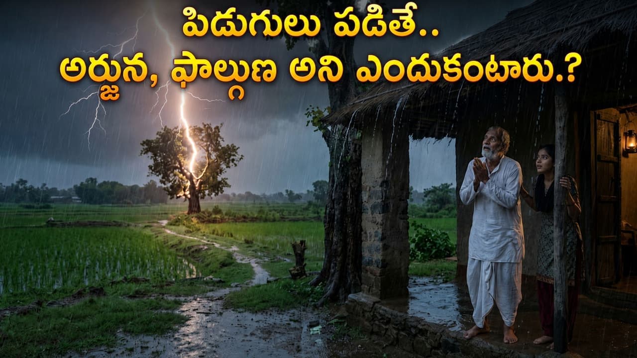 పిడుగులు ప డుతుంటే అర్జునా.. ఫాల్గుణా..’ అని ఎందుకంటారో ఎప్పుడైనా ఆలోచించారా