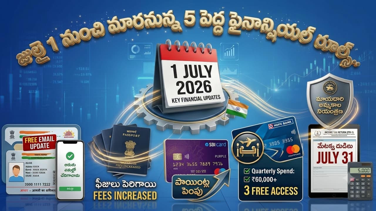 జూలై 1 నుంచి కొత్త రూల్స్.. అలర్ట్ అవ్వకపోతే మీరు మనీ లాస్ అవ్వడం ఖాయం