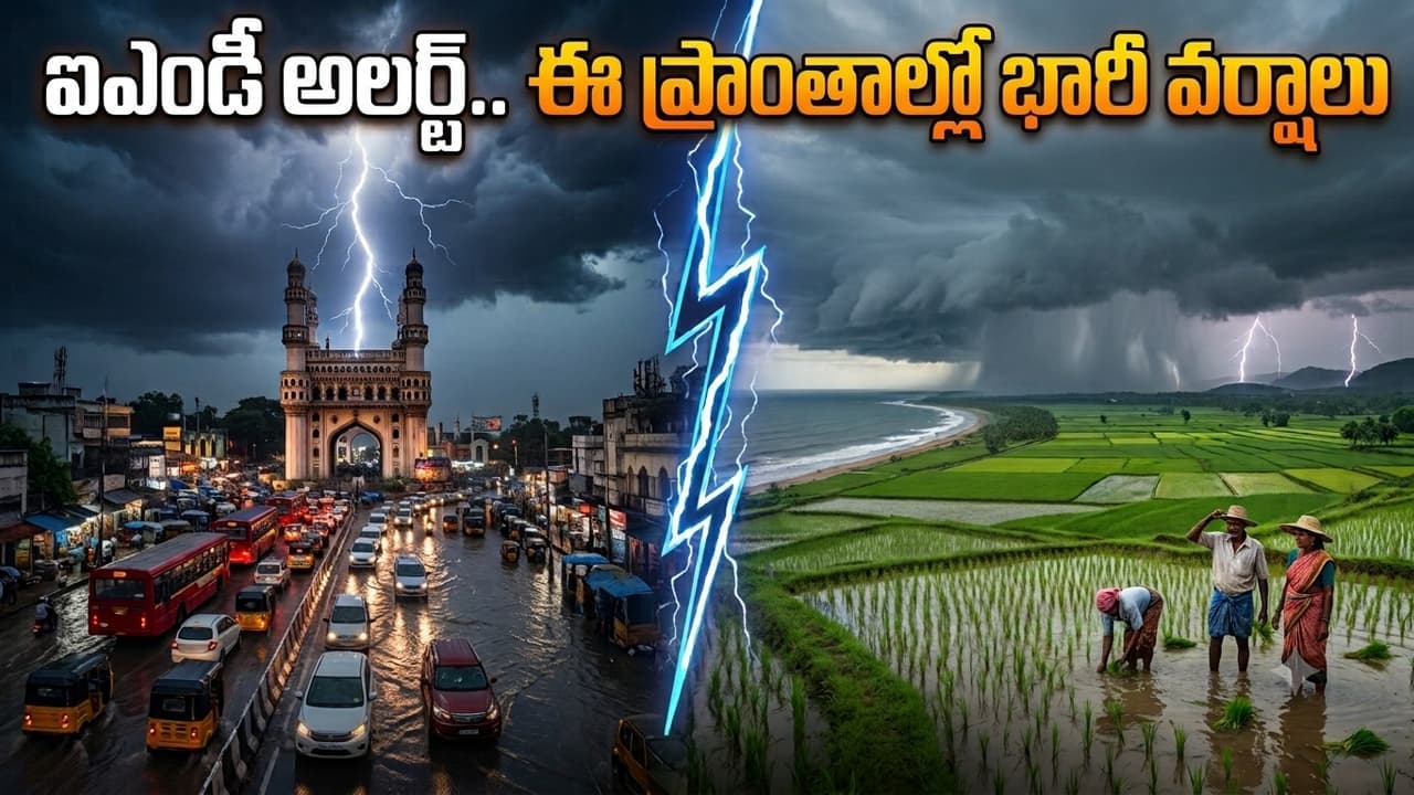 రెండు ద్రోణుల ఎఫెక్ట్.. రెండ్రోజులు భారీ వర్షాలు.. ఏపీ, తెలంగాణకు ఐఎండీ వార్నింగ్