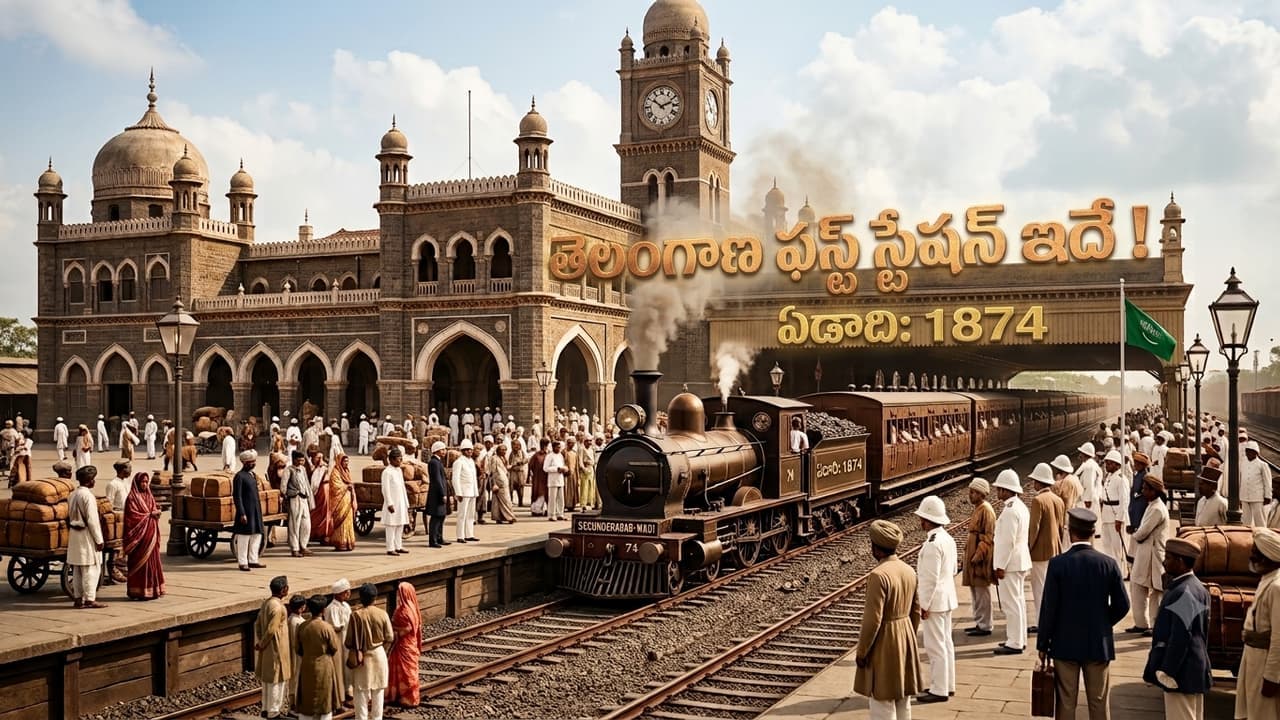 తెలంగాణ మొదటి రైల్వే స్టేషన్ ఏదో తెలుసా? దీనిని ఎవరు కట్టించారు? ఎందుకు