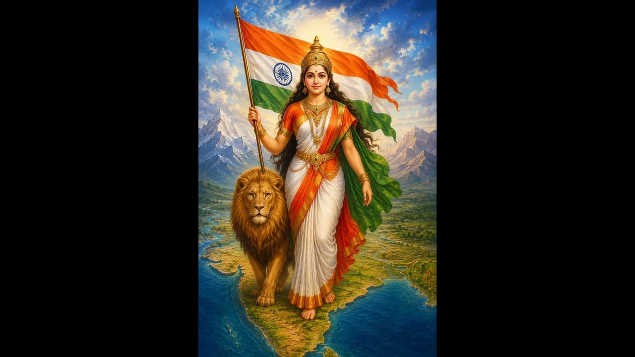 మొదటిసారి గీసిన భారతమాత పెయింటింగ్ ఎలా ఉండేదో తెలుసా