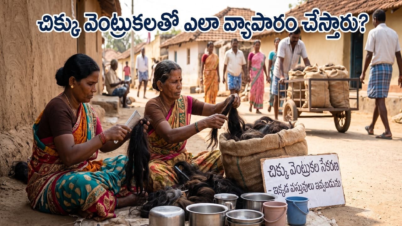 చిక్కు వెంట్రుకలకు గిన్నెలు ఇచ్చే వ్యాపారం.. ఆ జుట్టుతో విదేశాల్లో వేల కోట్ల బిజినెస్