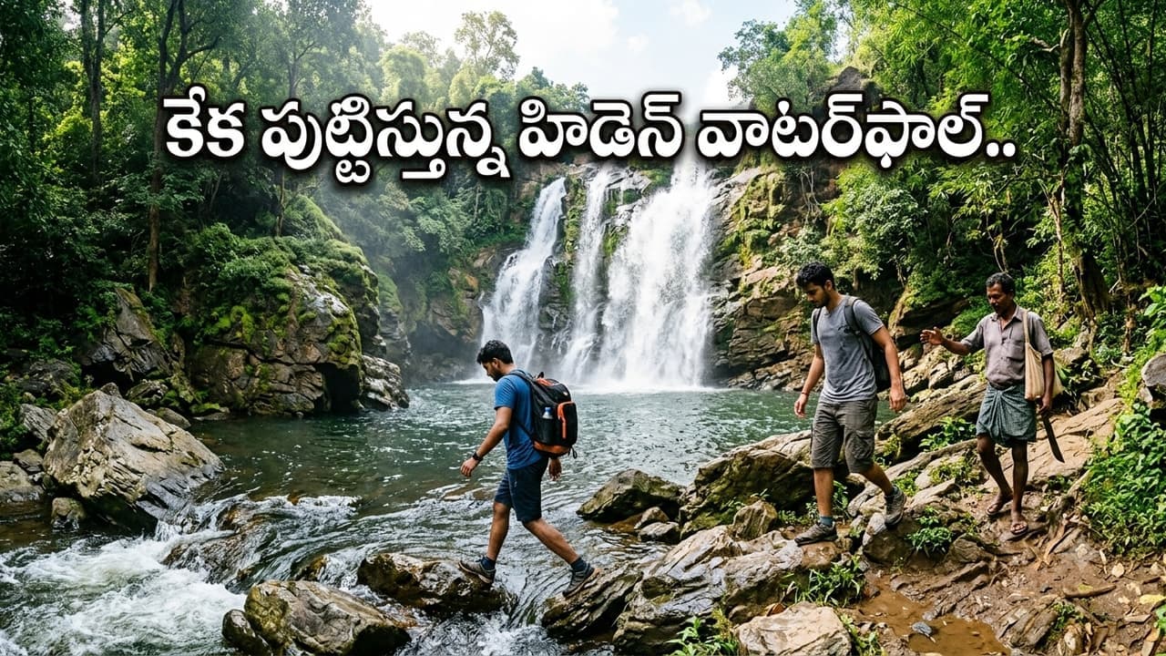 బొగత కంటే క్రేజీ స్పాట్.. అడవిలో దాగున్న అద్భుత జలపాతం.. అడ్వెంచర్ లవర్స్ కు పూనకాలే