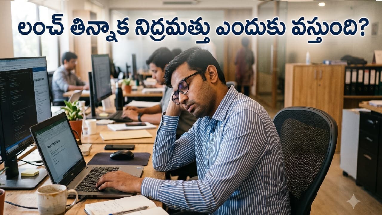 మధ్యాహ్నం భోజనం చేశాక నిద్రమత్తుగా అనిపిస్తుంది ఎందుకు
