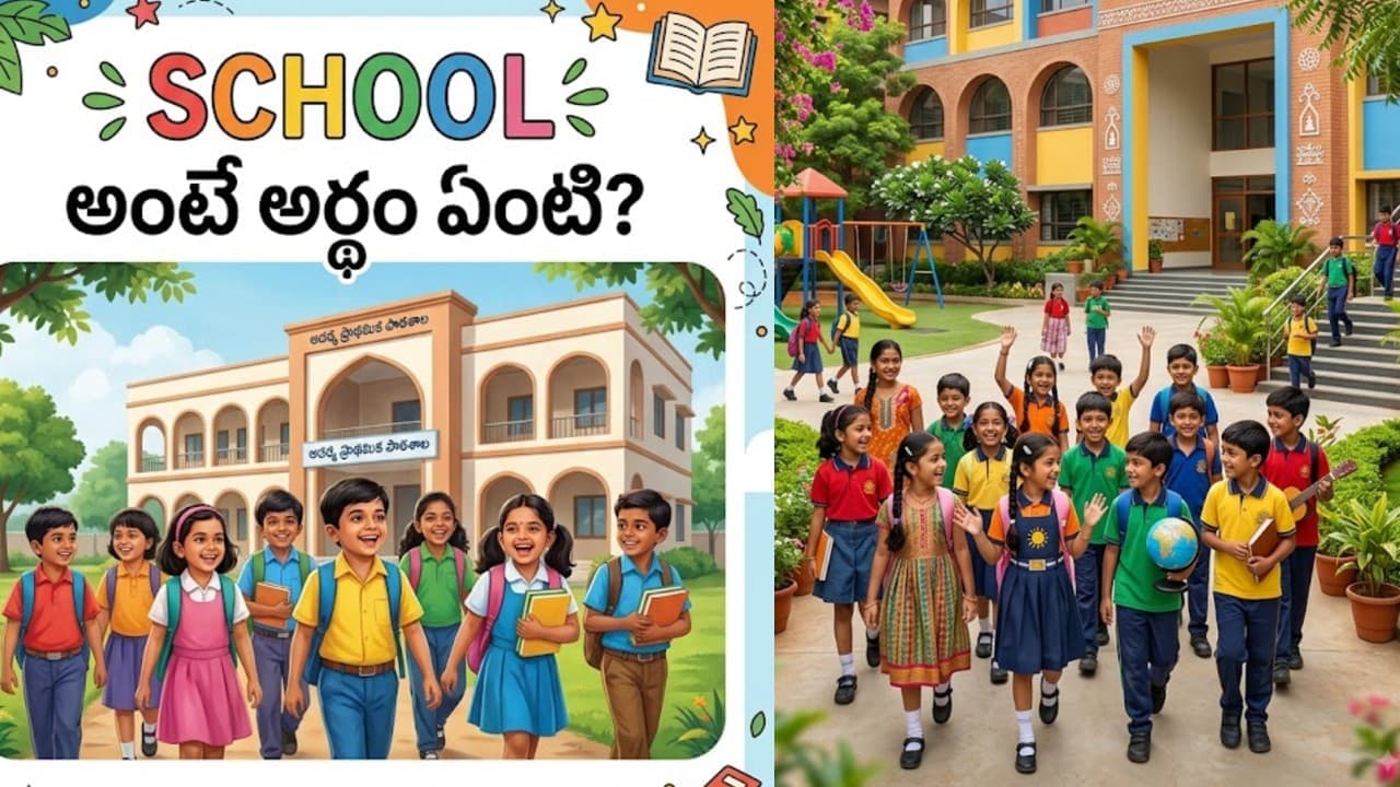 స్కూల్ అనే పదానికి అర్ధం ఏంటి? ఏ భాష నుంచి పుట్టిందో తెలుసా