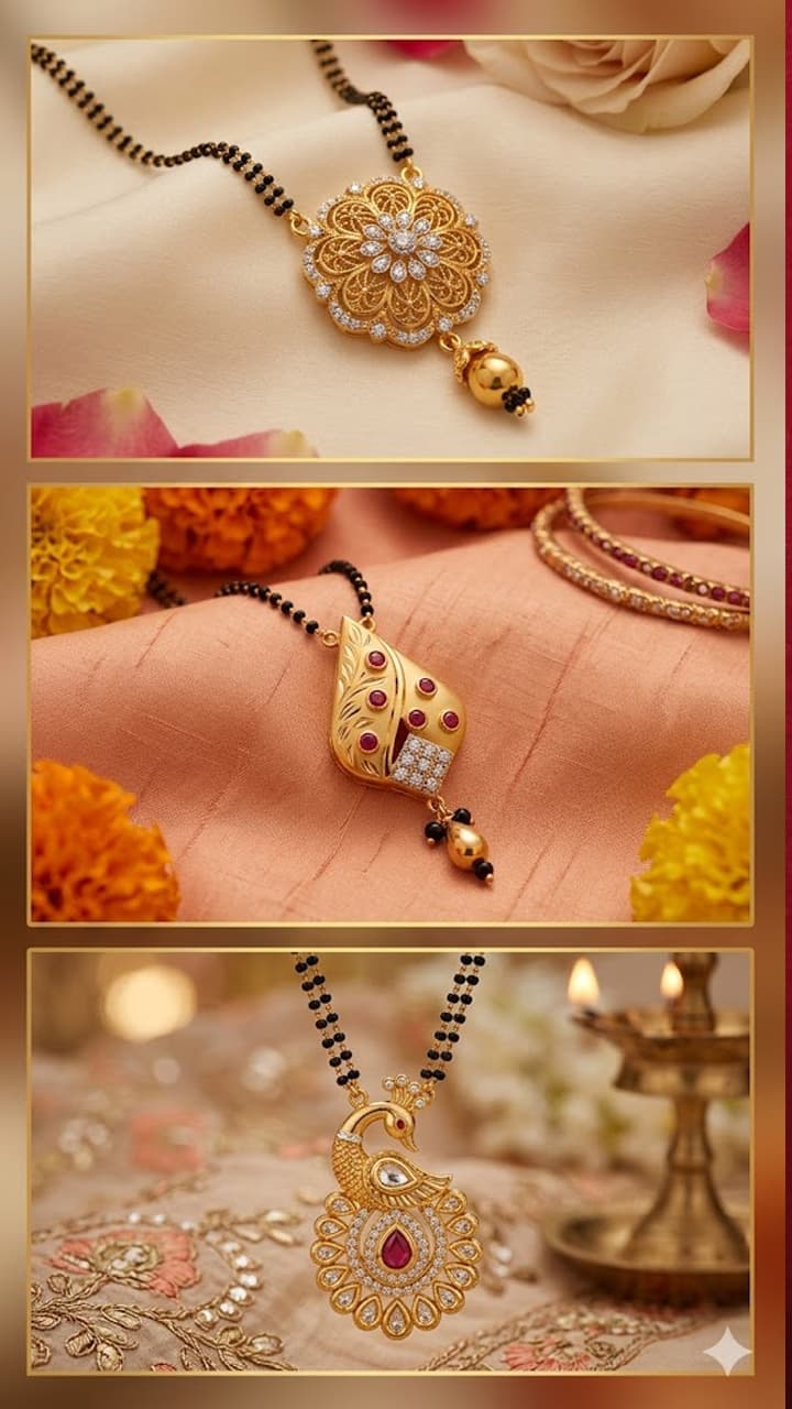 గ్రాముల్లో మంగళసూత్రాల పెండెంట్స్... చూసేయండి